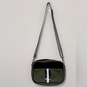 Haute‎ Shore Crossbody Neoprene Purse Bag Army Green